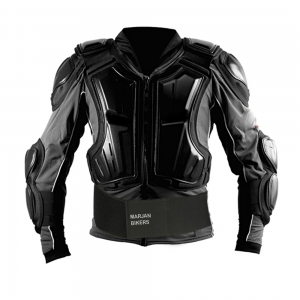 HERORIDER Black Motorcycle Protective Moto Body Armor Exoskeleton Jacket  Padding